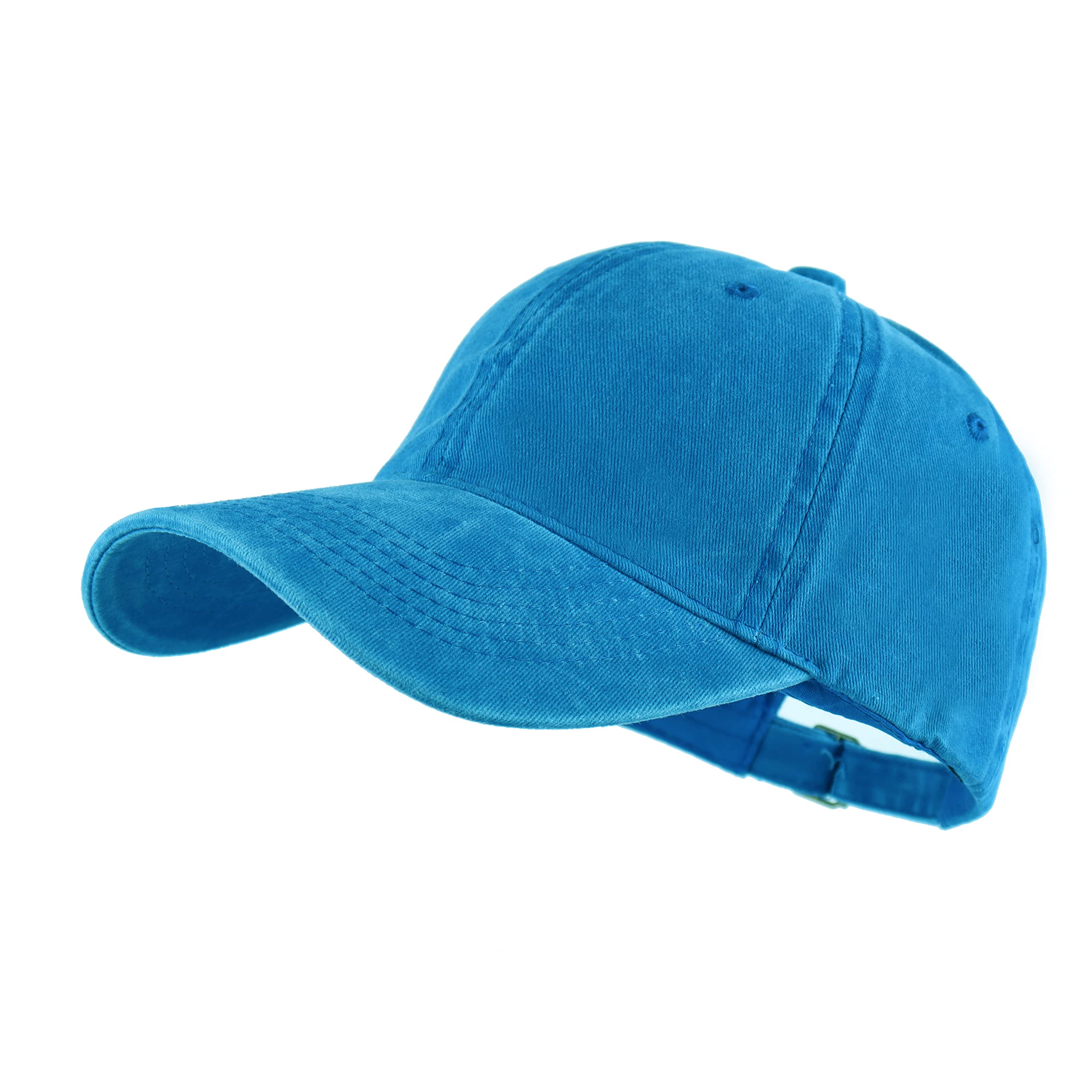 LANGZHEN Unisex Baseball Cap 100% Cotton Fits Men Women Washed Denim Adjustable Dad Hat