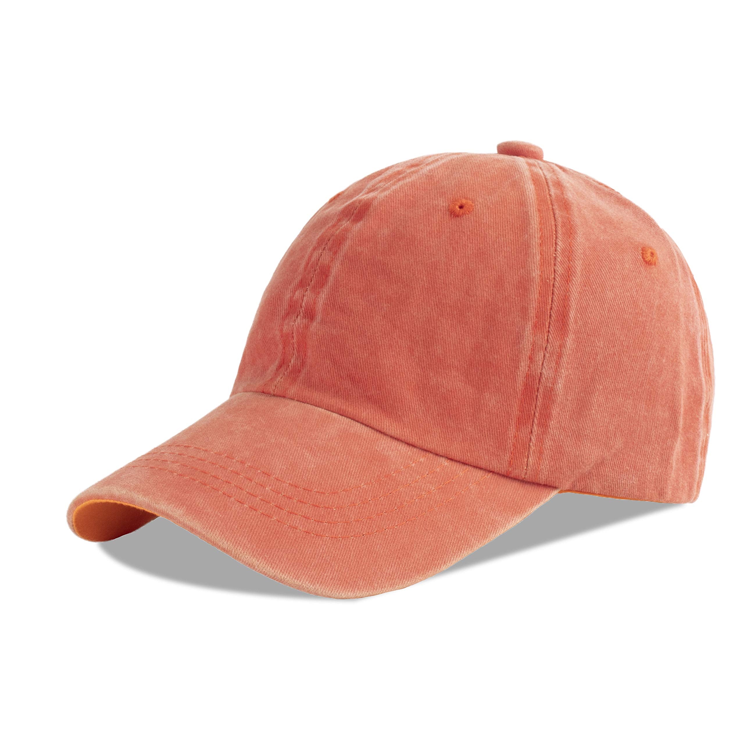 LANGZHEN Unisex Baseball Cap 100% Cotton Fits Men Women Washed Denim Adjustable Dad Hat