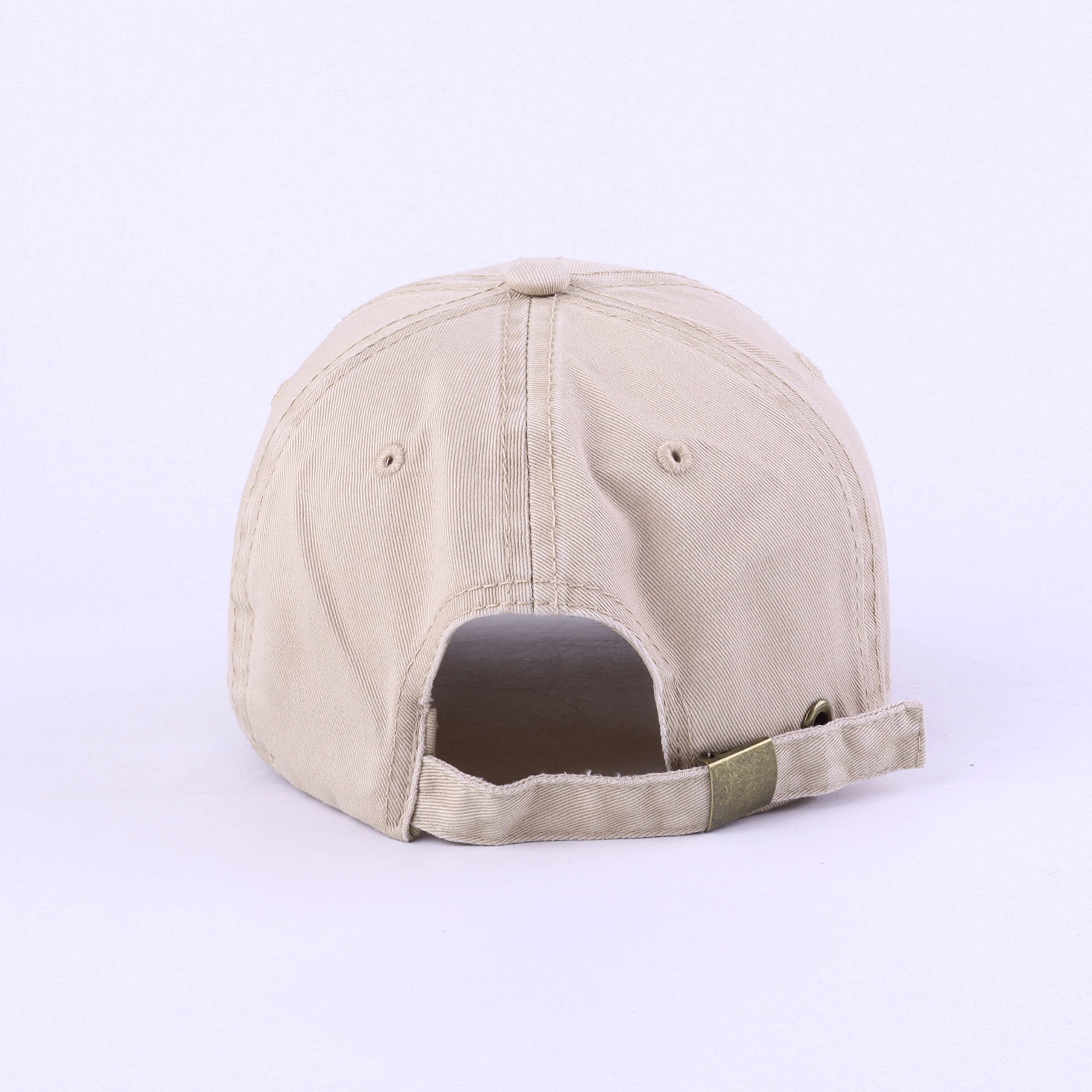 LANGZHEN Unisex Baseball Cap 100% Cotton Fits Men Women Washed Denim Adjustable Dad Hat