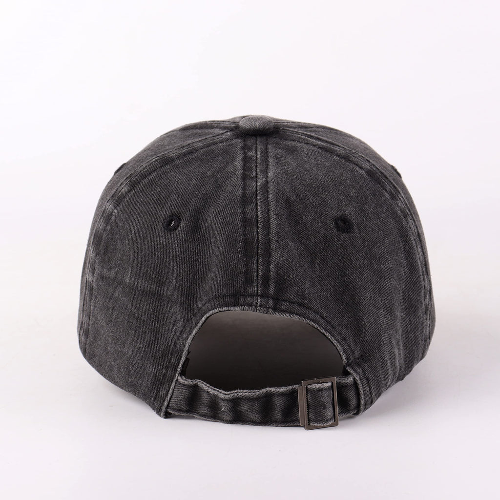 LANGZHEN Unisex Baseball Cap 100% Cotton Fits Men Women Washed Denim Adjustable Dad Hat