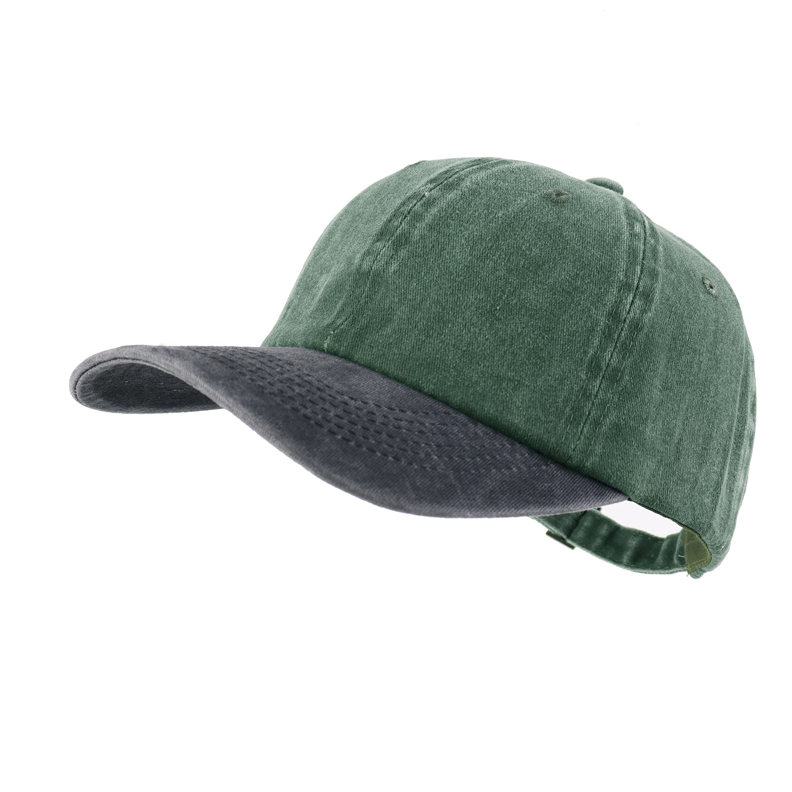 LANGZHEN Unisex Baseball Cap 100% Cotton Fits Men Women Washed Denim Adjustable Dad Hat