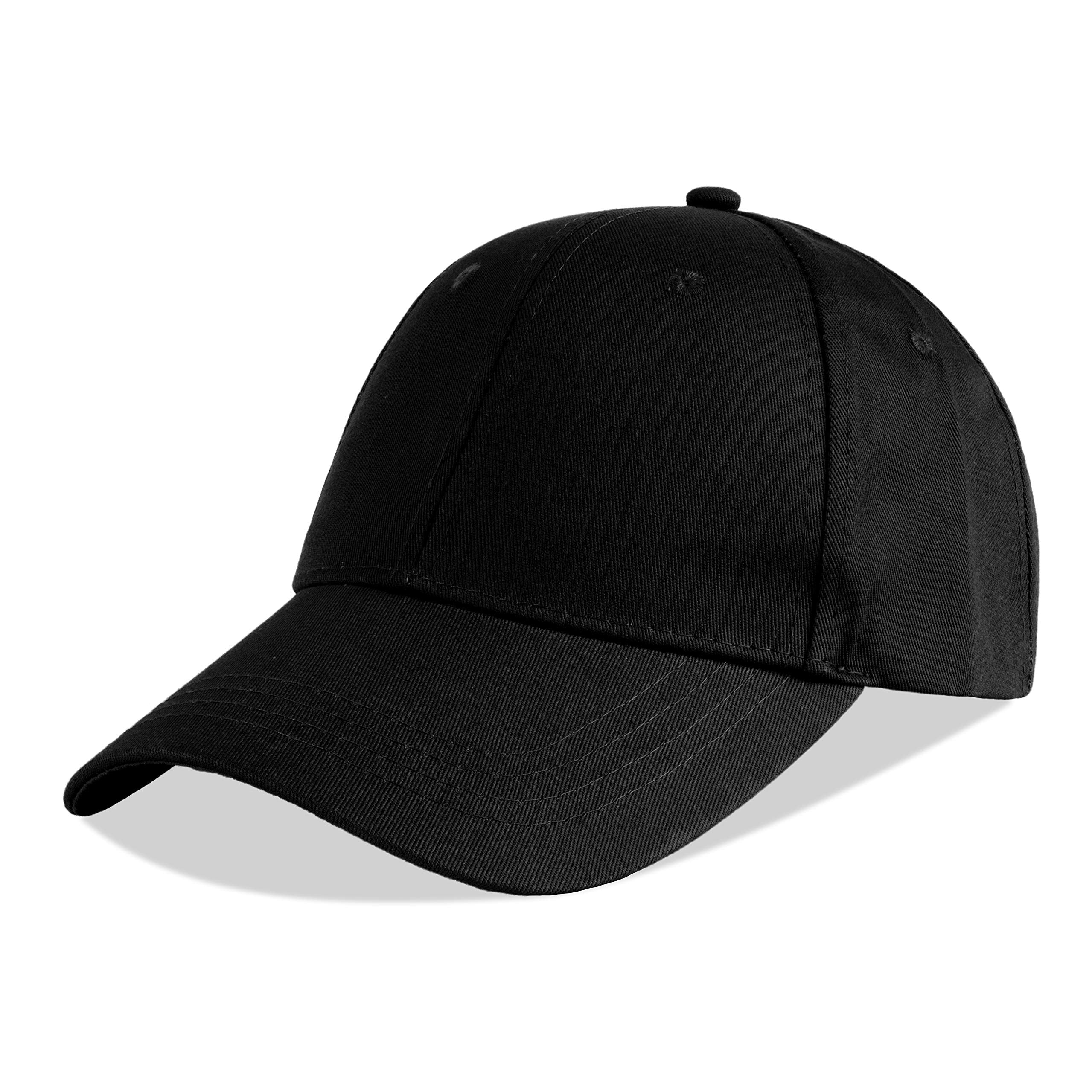 LANGZHEN Unisex Baseball Cap 100% Cotton Fits Men Women Washed Denim Adjustable Dad Hat